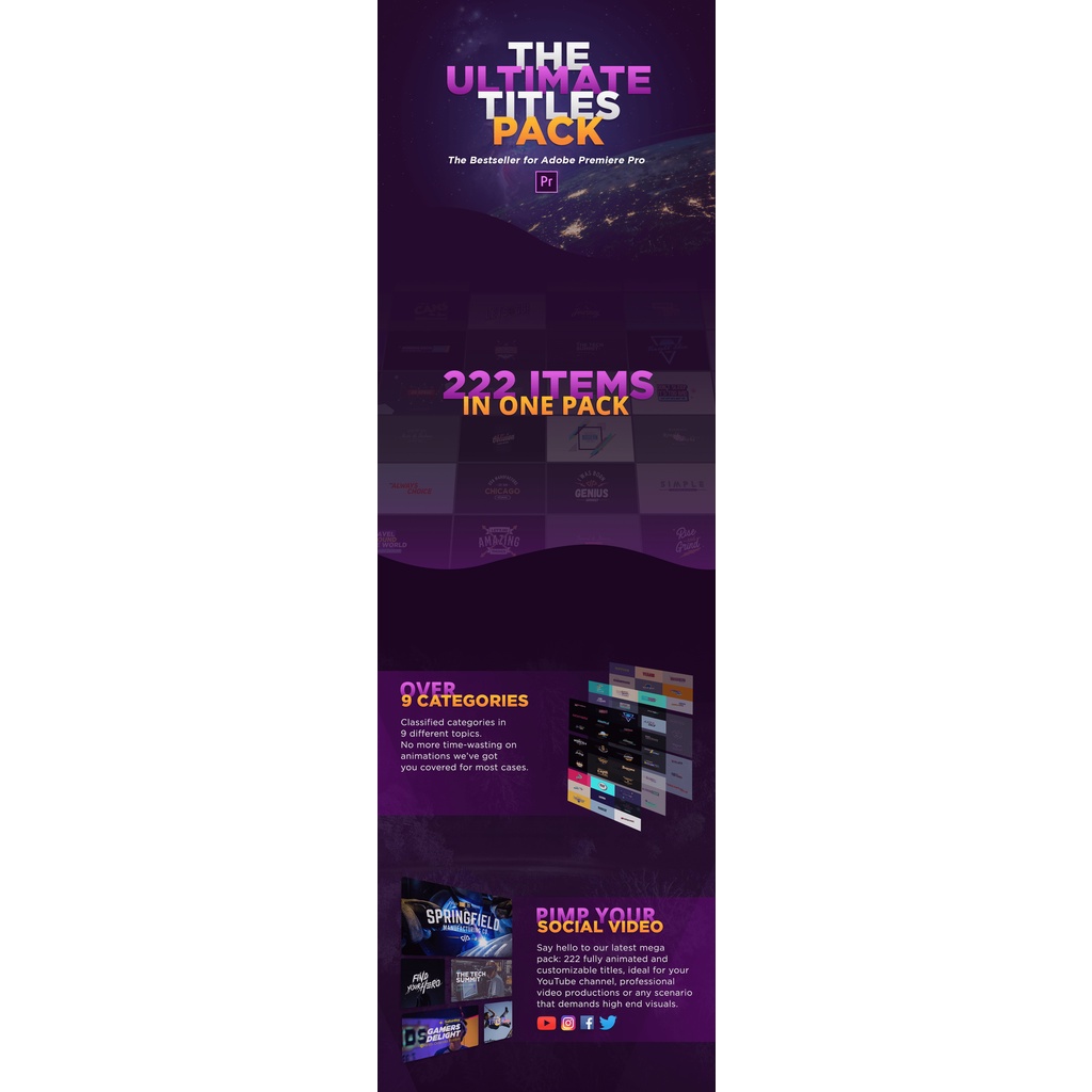 The Ultimate Titles Pack - Premiere Pro (MOGRT)