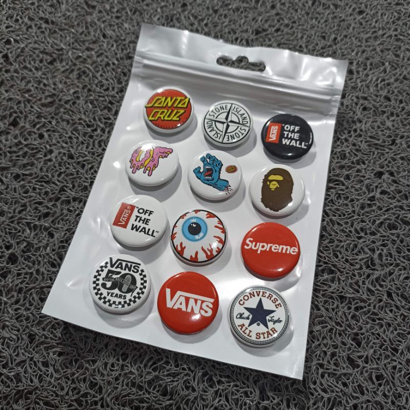 Pin button mini HYPEBEAST musik ( Promo 1 pack isi 17pcs )