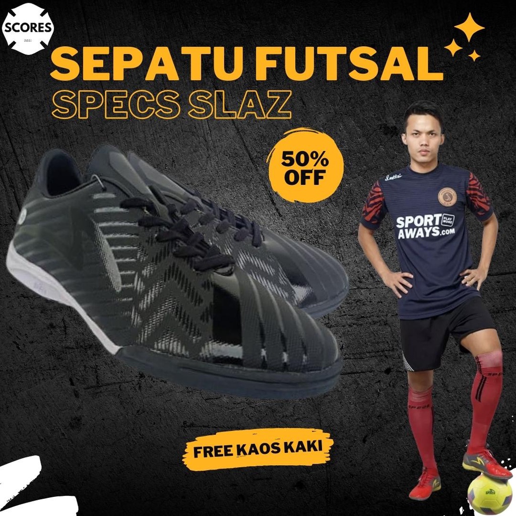 Sepatu Spatu Futsal Specs Accelerator Slaz Pro In Terbaru Kualitas Premium Grade Original Warna Hita