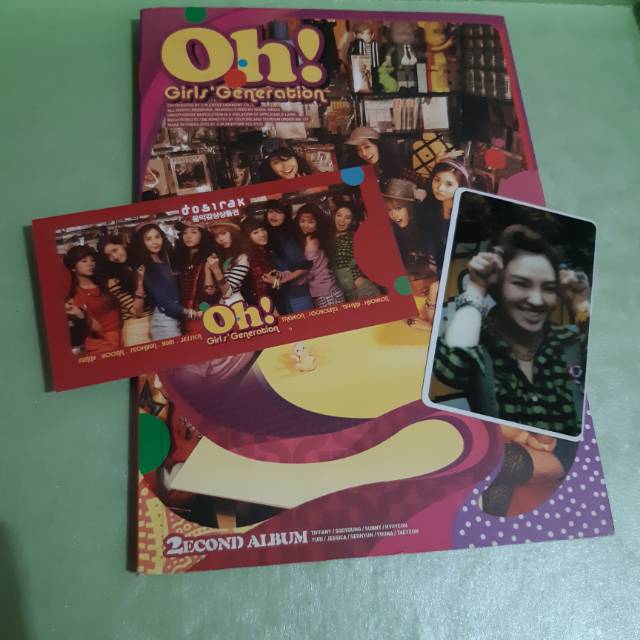 Girls Generation SNSD OH Album + Hyoyeon White Border Photocard RARE