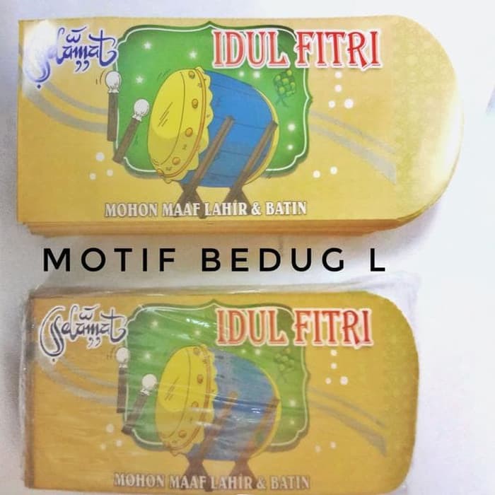 

Grosir 1Pak Ampau Lebaran Amplop Idul Fitri 100 Pcs Ukuran Besar L 8X1