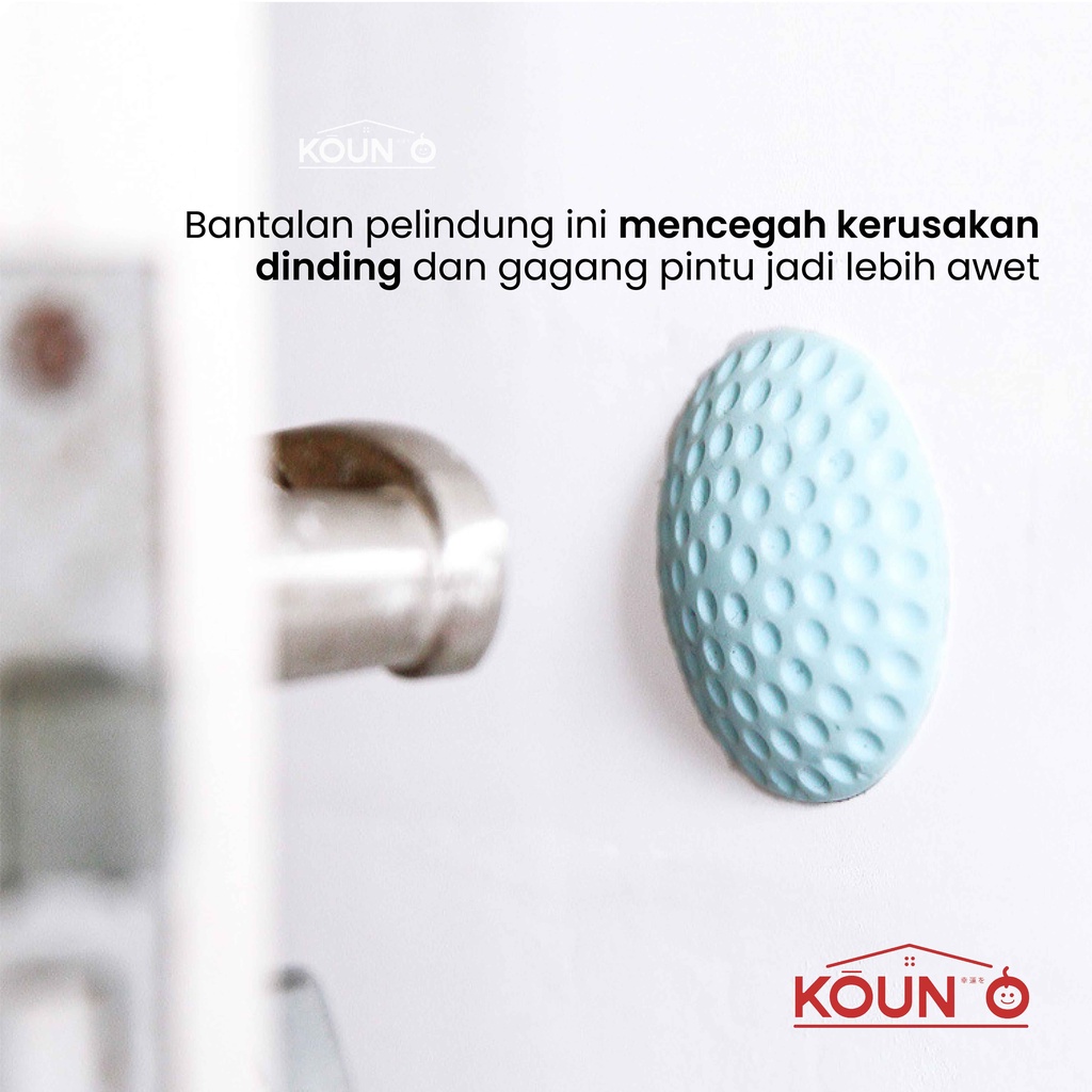 Bantalan Pelindung Pengaman Pengganjal Penahan Pintu Dinding Tembok Lemari Karet Silikon Silicone