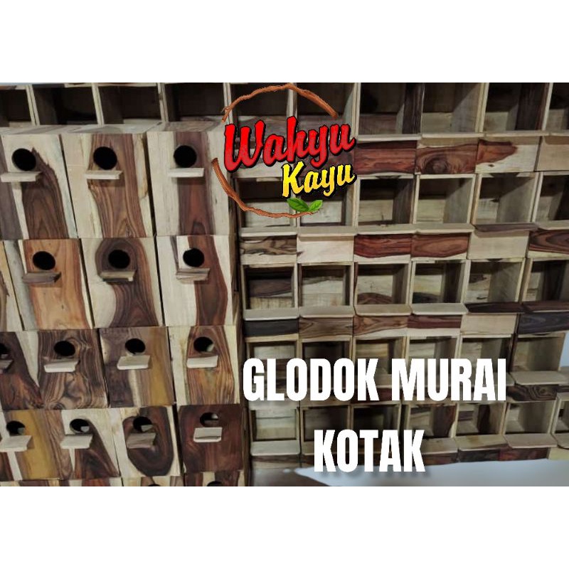 GLODOK MURAI KOTAK KAYU SONOKELING PREMIUM GREAT A PINTU DEPAN BELAKANG