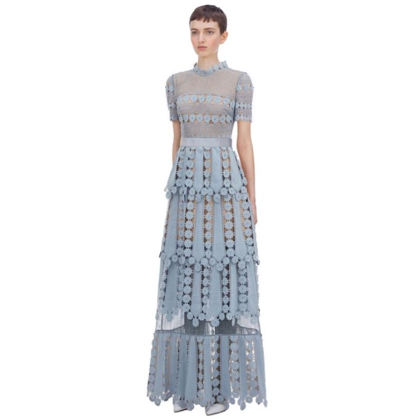 Dress Import Self Portrait Long Skirt for The 2021 Spring New Dress