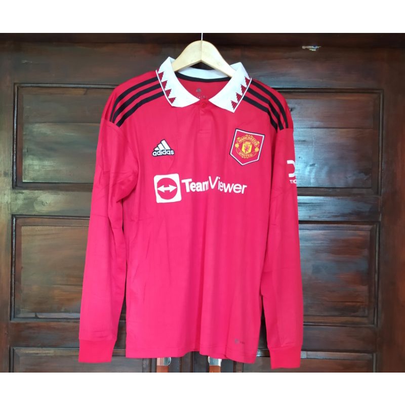 JERSEY BAJU BOLA LENGAN PANJANG LONG SLEEVE LS MU HOME 2022/2023 GO IMPORT