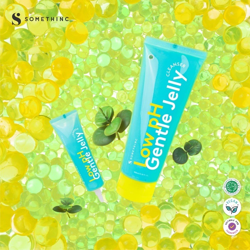 SOMETHINC Low pH Gentle Jelly Cleanser Face Wash 15ml / 100ml (Sabun Cuci Muka Pria dan Wanita)