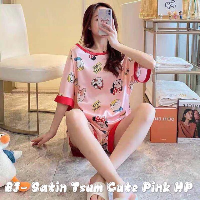 Piyama satin import / baju tidur wanita / piyama pp satin premium import / piyama hp