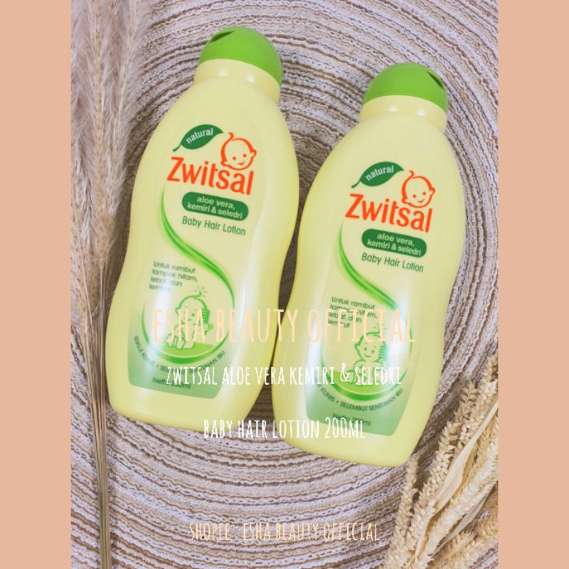 ZWITSAL BABY NATURAL HAIR LOTION BAYI ALOE VERA KEMIRI SELEDRI 200ML