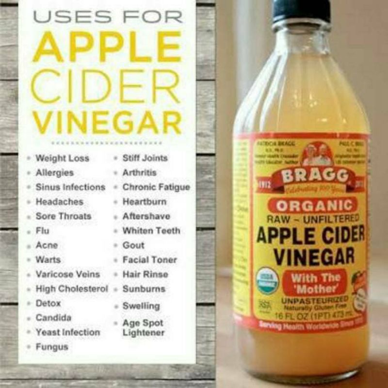 BRAGG APPLE CIDER VINEGAR 473ML / CUKA APEL ORGANIK 473ML