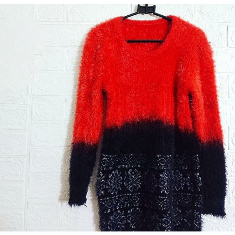 Sweater bulu-bulu