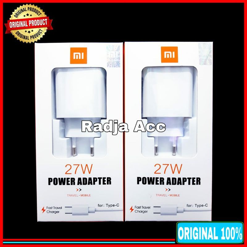 Charger Xiaomi 27 Watt Original 100% Super Fast Charging USB Type C