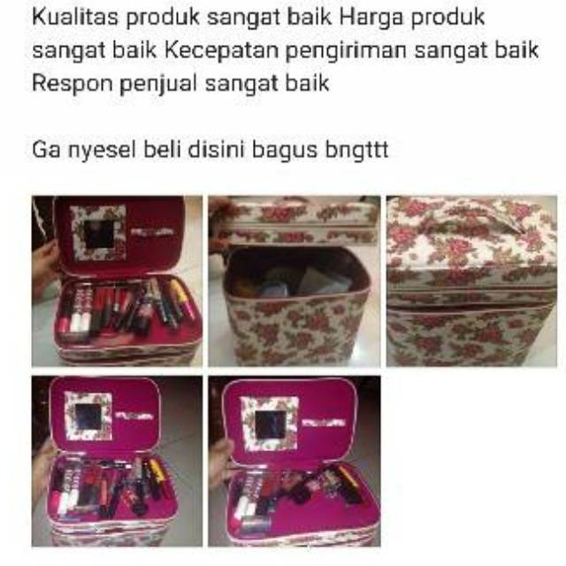 PROMO TAS MAKE UP JUMBO MURAH / TEMPAT KOSMETIK BESAR CUTE BEAUTY CASE POUNCH