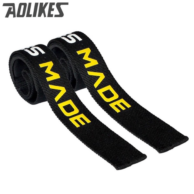 AOLIKES Lifting Strap Wrist Wrap Power Straps Support Gym Fitness