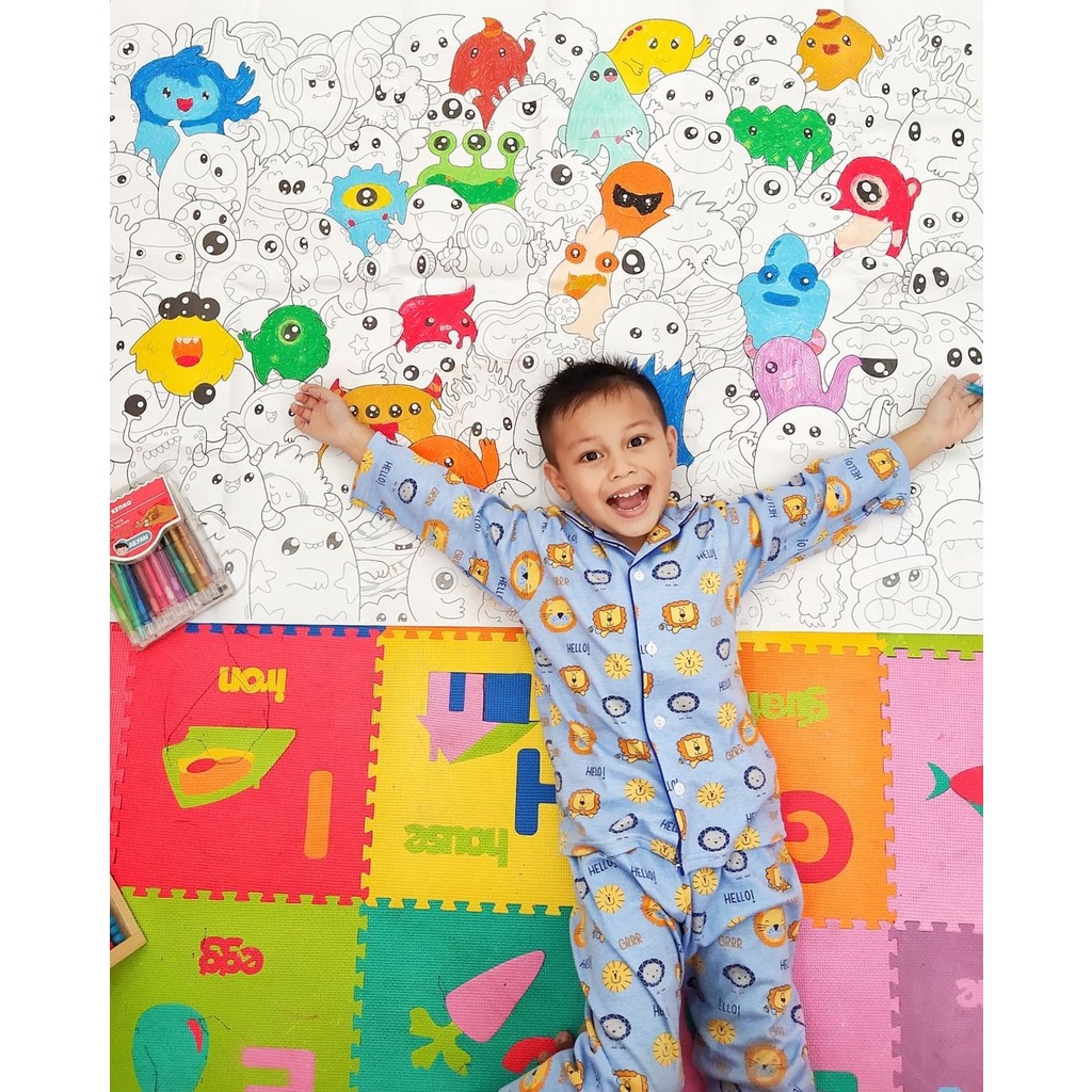 Jual Giant Coloring Poster / Giant coloring page / Kertas mewarnai