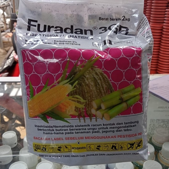 Insektisida/Nematisida Furadan 3GR Kemasan Pabrik 2kg