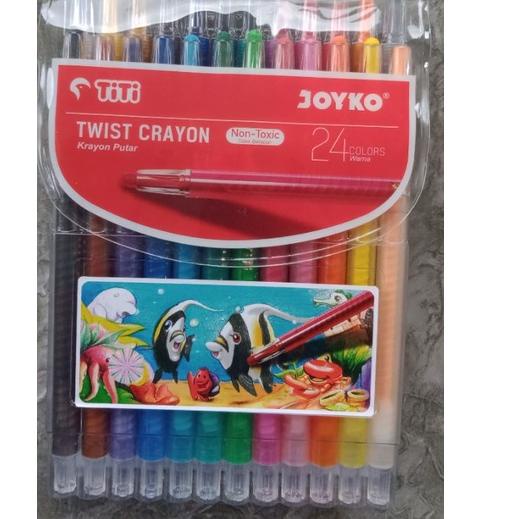 

(DO)★ Pewarna Titi Krayon Putar Joyko 24 Warna❝Promo⭐.lagi❝⭐