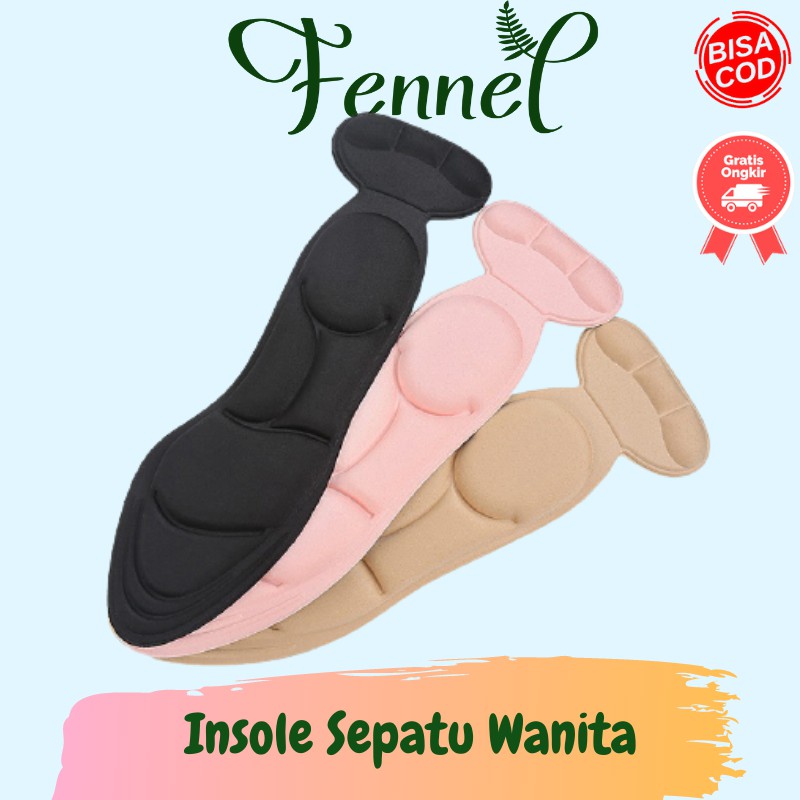 Insole Pad Alas Sepatu Wanita Anti Slip