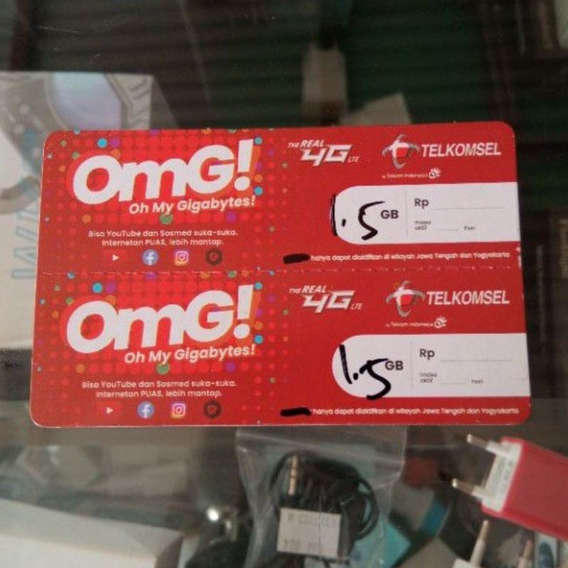 Vo kuota paket data Telkomsel 1.5GB (1gb+0.5gb)