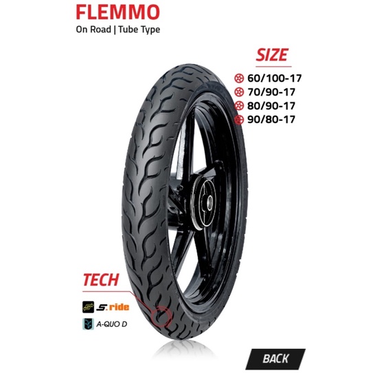 BAN FDR FLEMMO 90/80 -17 TUBETYPE RING 17