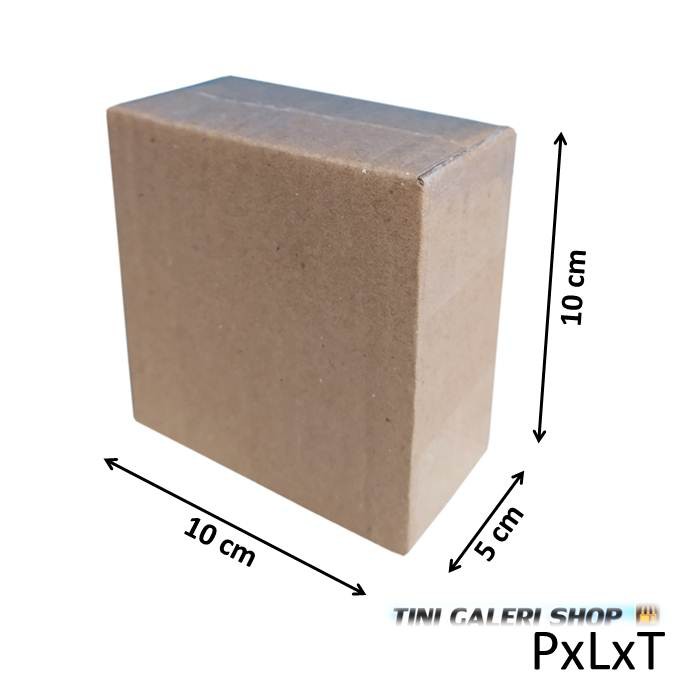 Kardus Packing Uk.10x5x10 cm Luar Polos Dalam Ada Tulisan-3