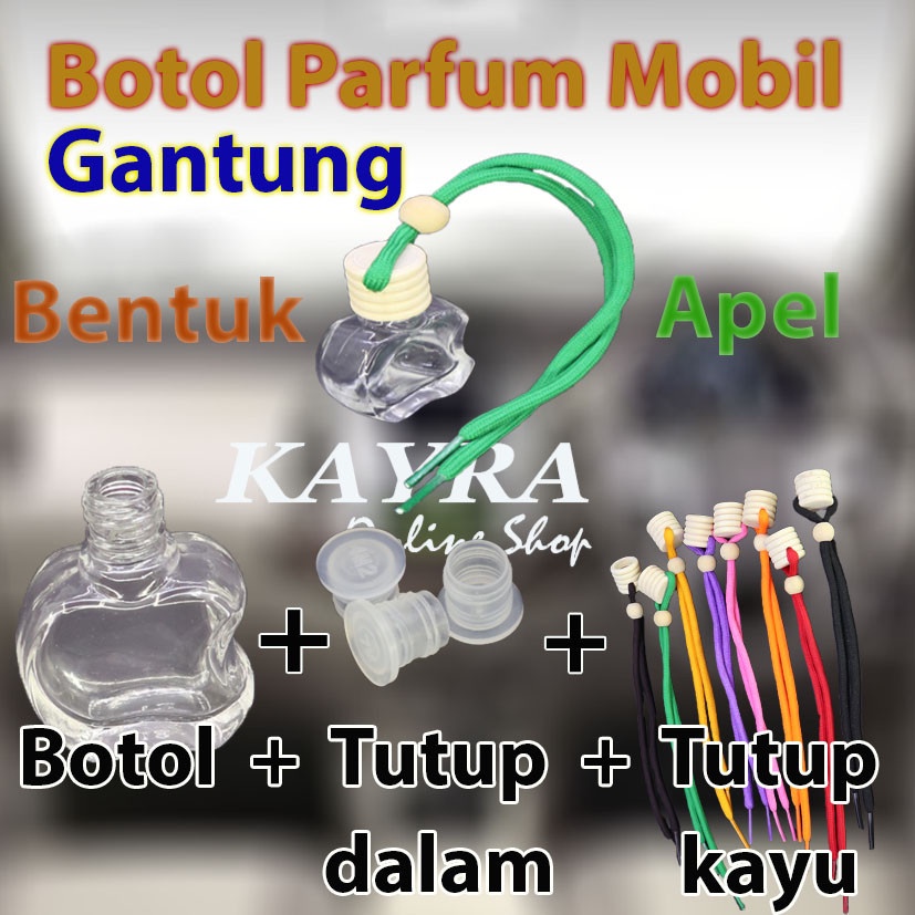 Botol Parfum Mobil Bentuk Apel