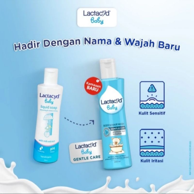 Lactacyd Baby Gentle Care 500ml - Sabun Mandi Bayi Mencegah dari Iritasi