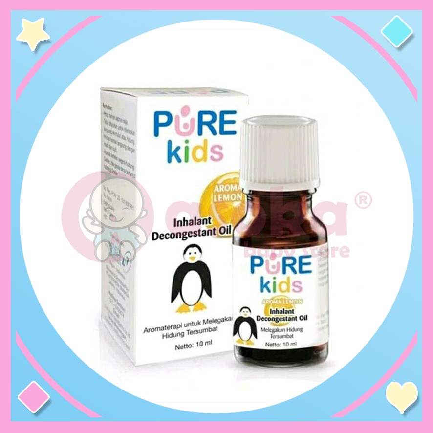 Pure Kids Inhalant Oil Lemon 10ml ASOKA