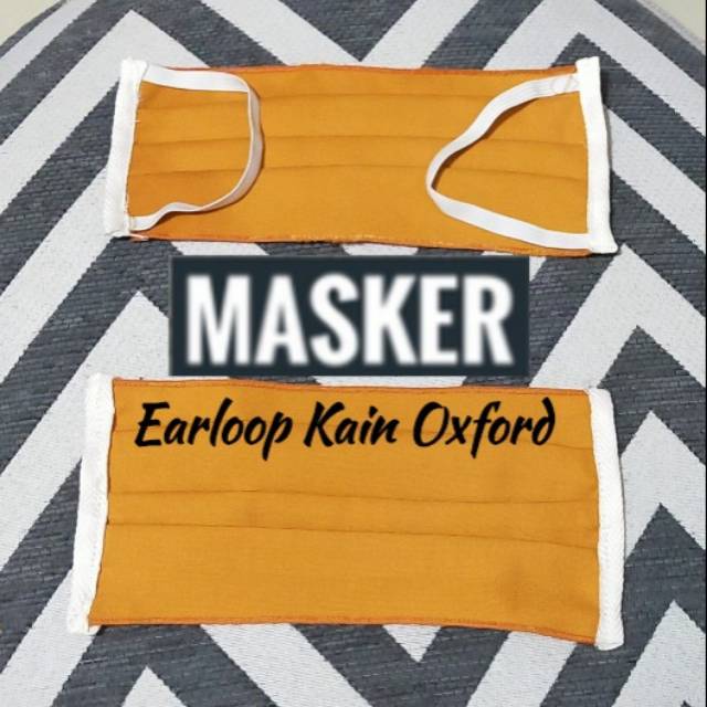 Masker Kain Oxford Earloop