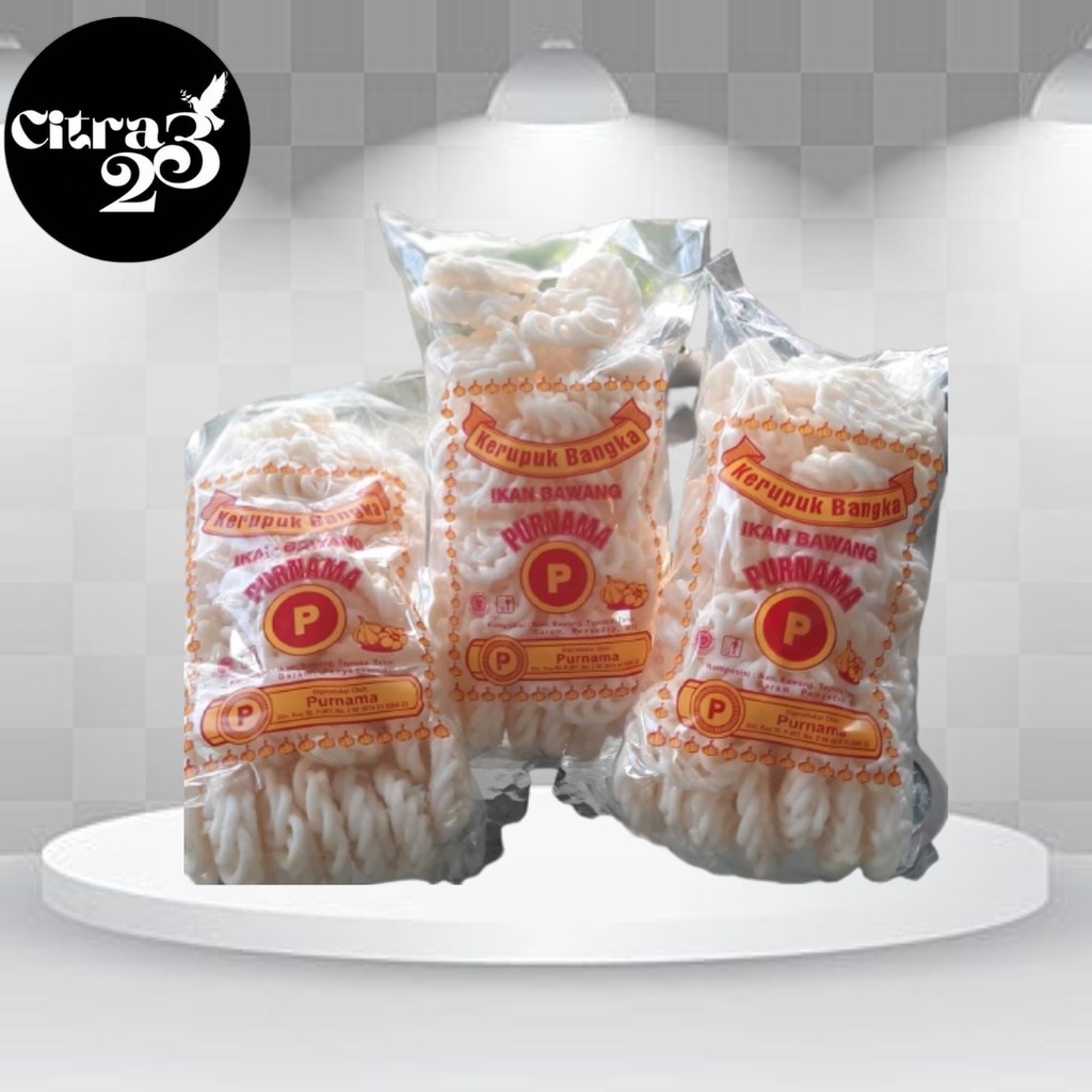 

KERUPUK BANGKA PURNAMA IKAN BAWANG - FAMILY PACK (20 Pcs) Gurih Nikmat !