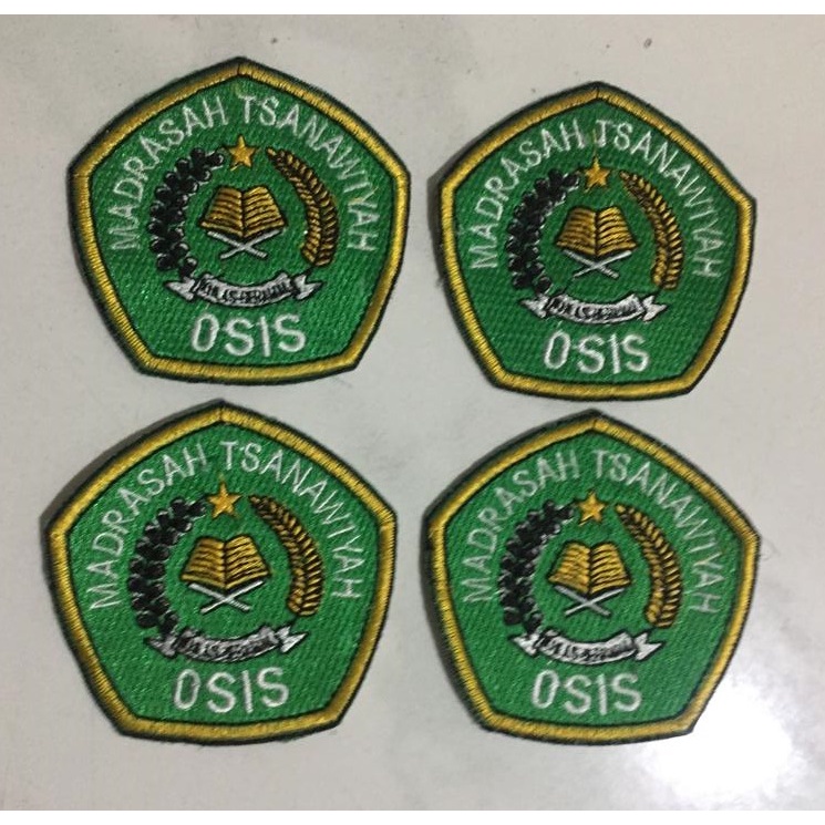 Badge MTs OSIS/OSIM Madrasah Tsanawiyah (full bordir/block)