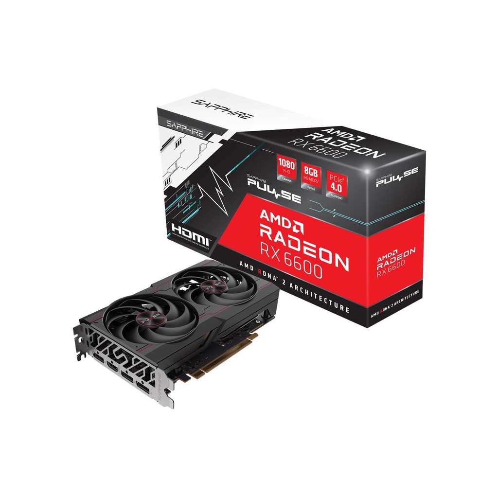 SAPPHIRE PULSE Radeon RX 6600 8GB GDDR6 - VGA RX6600 DDR6