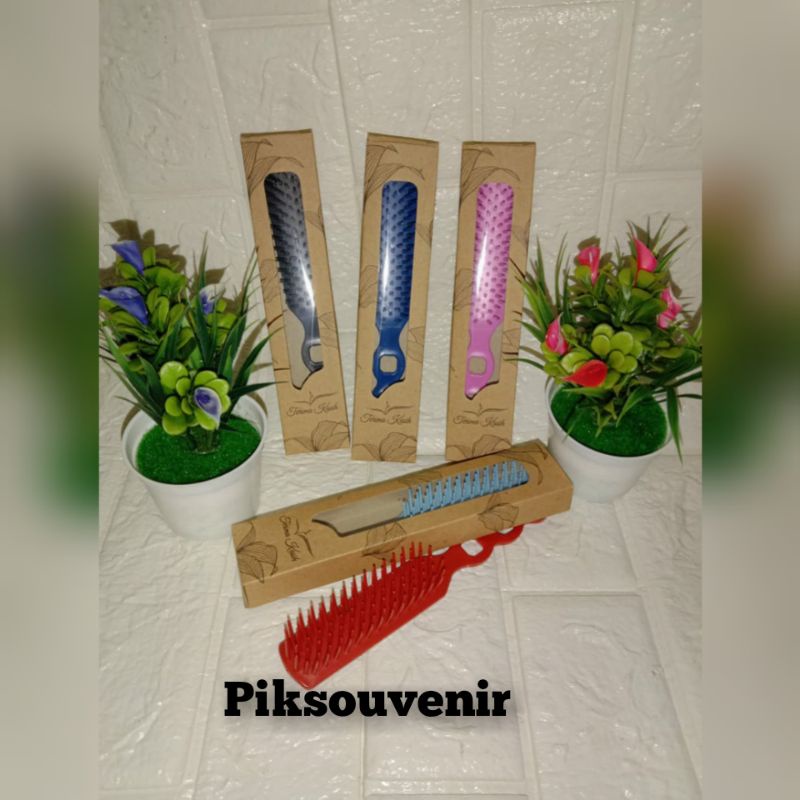 Souvenir Sisir Sikat Kemasan BOX Rustik Souvernir Hadiah Pernikahan Sovenir Murah