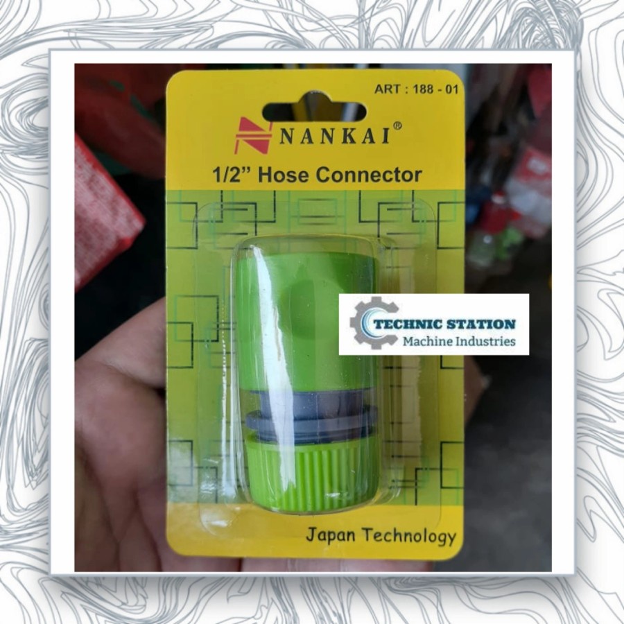 Hose Connector 1/2inch Nankai - sambungan selang
