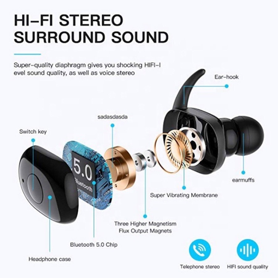 Headset Bluetooth TWS-4