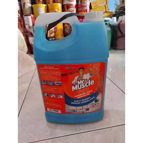 Mr Muscle Clear pembersih kaca serbaguna/mr muscle 4 liter jerigen/mr muscle