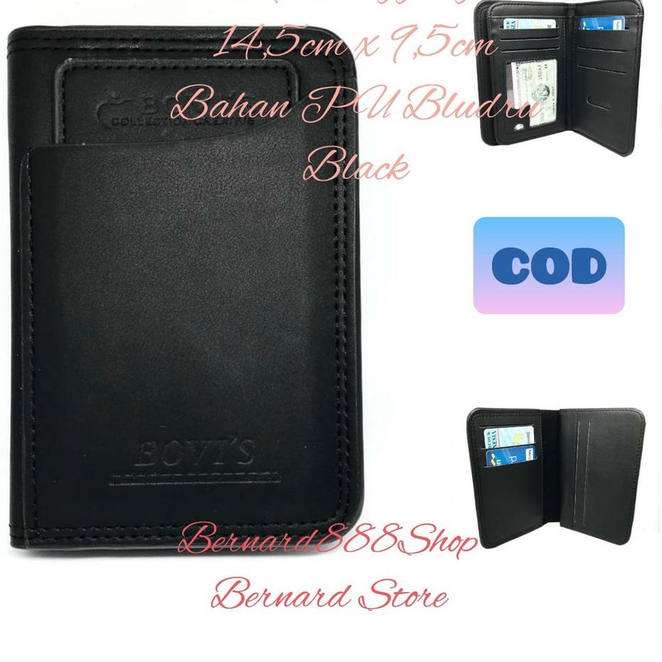 Dompet Pria Dompet Laki2 Dompet Ukuran Tanggung Dompet Anak Cabut Bahan PU Bludru