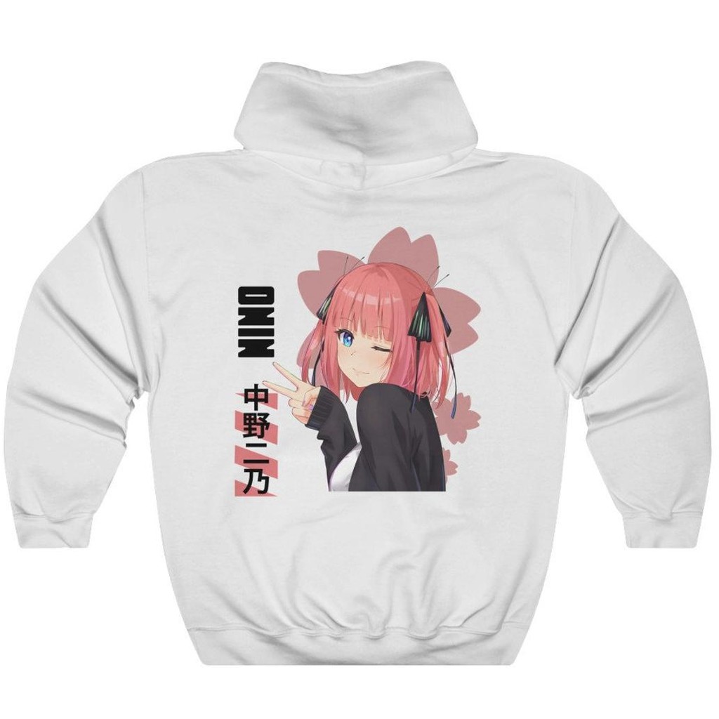 Hoodie Nino Nakano Kawaii Character Premium Fleece