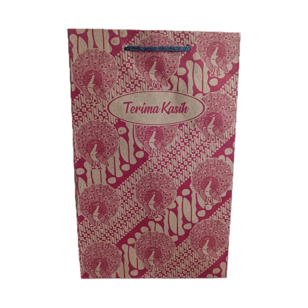 Paper Bag Motif Batik Craft Uk 15x8x25 CM hatari [ECERAN] GOODIE BAG paperbag murah / Tas Kertas kecil mini souvenir