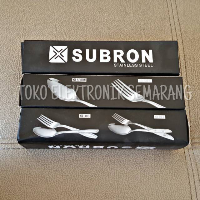 SENDOK STAINLESS STEEL TEBAL SENDOK MAKAN BESAR SPOON SUBRON 12PCS