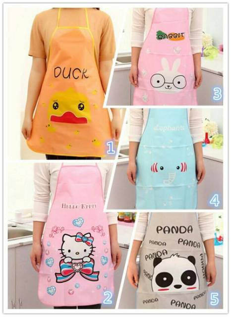 Celemek lucu apron anti air minyak dan debu keren bagus dan lucu