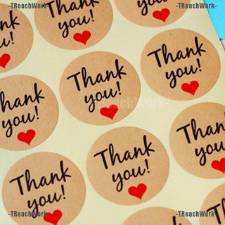 Sticker Bentuk Bulat Motif Tulisan Thank You untuk Sticker Bentuk Bulat Motif Tulisan Thank You untuk