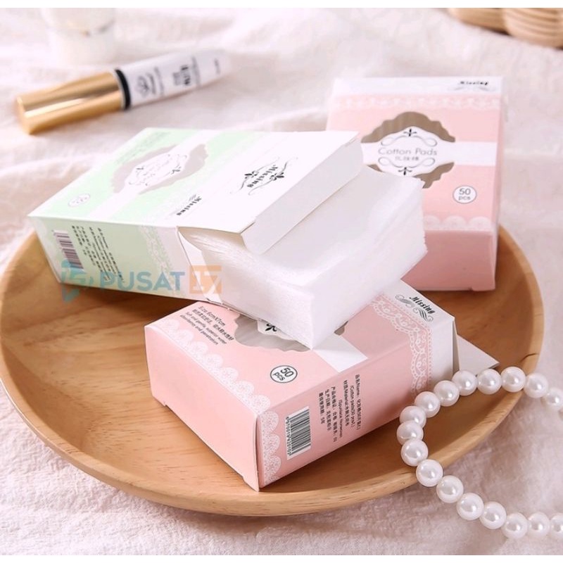 kapas toner tipis 80 lembar/kapas facial pads pembersih makeup