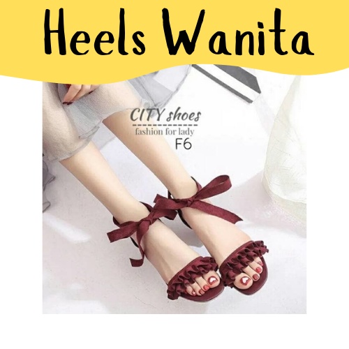 Sepatu sandal heels kaca wanita SELOP MURAH KEKINIAN REAL
