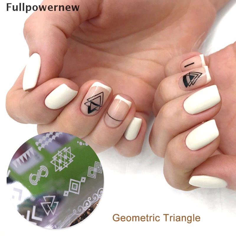 [FULL] Nail Stamping Templates Geometry Flower Stainless Steel Nail Art Decoration