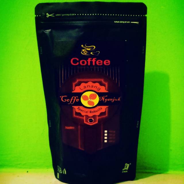 

coffee lanang nganjuk robusta spesial original dalam ukuran 250gr