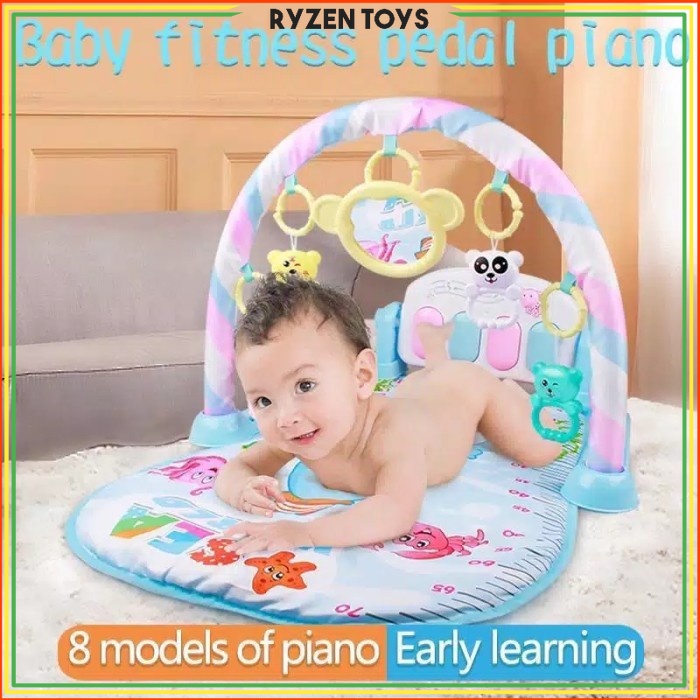 Mainan Permainan Kado Anak Play Gym Playgym Playmat Kasur Matras Piano Bayi Baby Musical Rattle Main