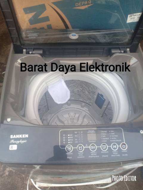 Mesin Cuci Sanken 1 Tabung AWS 887 GS Full Otomatis Top Loading AWS887