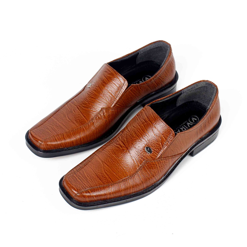Sepatu pantofel pria Virale - Sepatu Kantor - Sepatu formal bahan 100% kulit sapi Asli AL 03