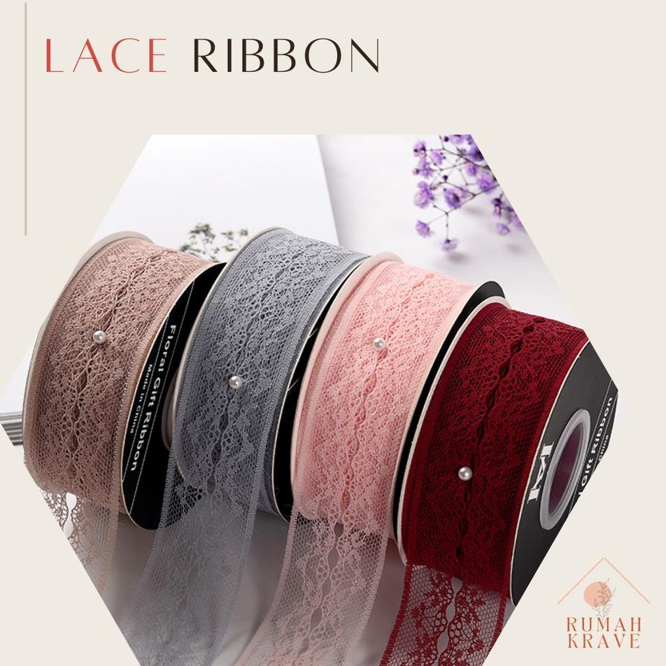 

Banyak Promo RUMAH KRAVE - Lace Ribbon Pita Renda Brukat 4 cm