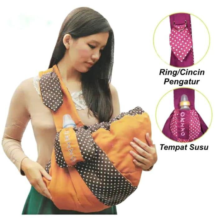 Sangat Laris Gendongan Bayi Okiyo Gendongan Bayi Samping Sling Gendongan Bayi Depan - Ungu